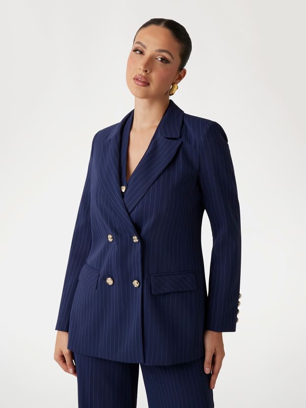 Marciano Gestreifter Zweireihiger Blazer
