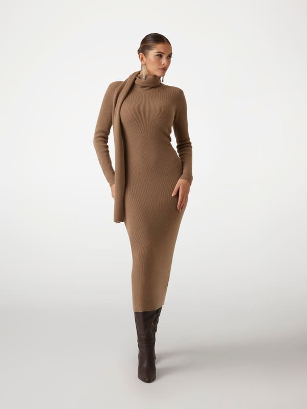 Langes Marciano Kleid Kaschmirmix