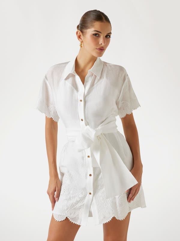 Marciano Minikleid Leinenmix