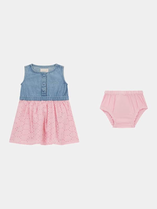 Set Mit Jeanskleid Und Höschen