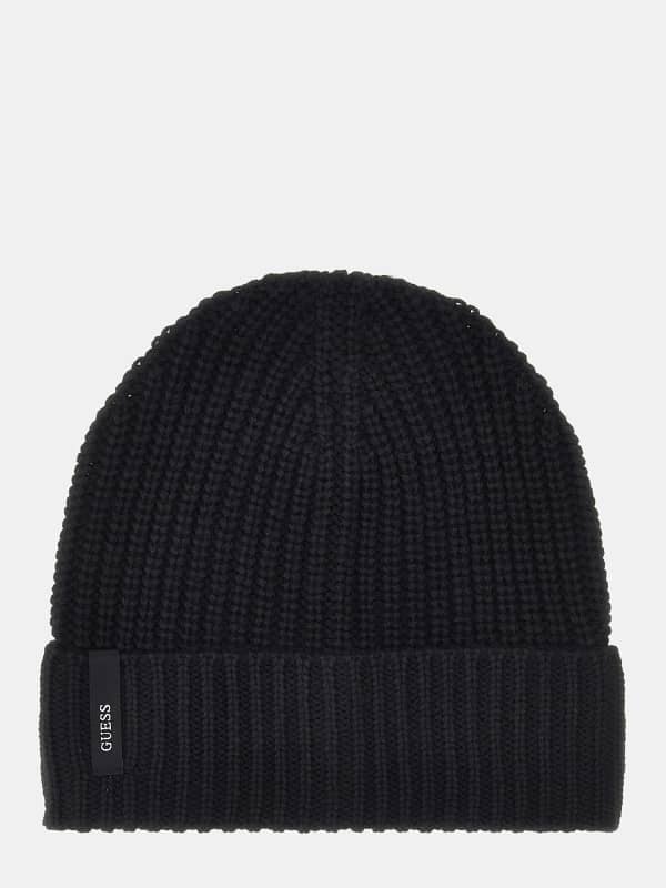 Mütze Mit Strickverarbeitung