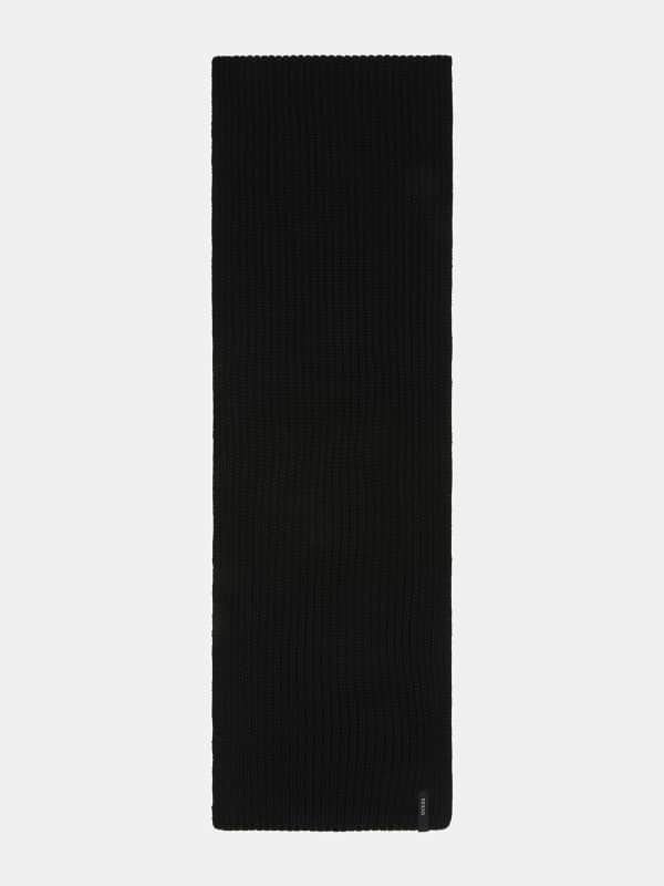 Schal Mit Strickverarbeitung
