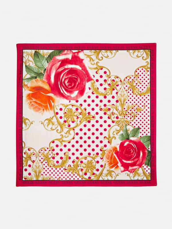 

Платок Цветочный Принт И Логотип