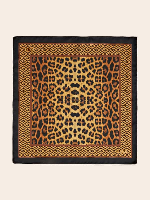 Foulard Motif Animalier Soie