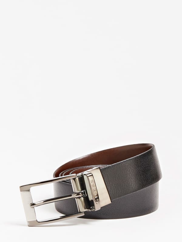 Image of Guess Reversible Genuine Leather Belt