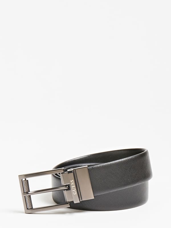 Image of Guess Luxe Real Leather Reversible Belt