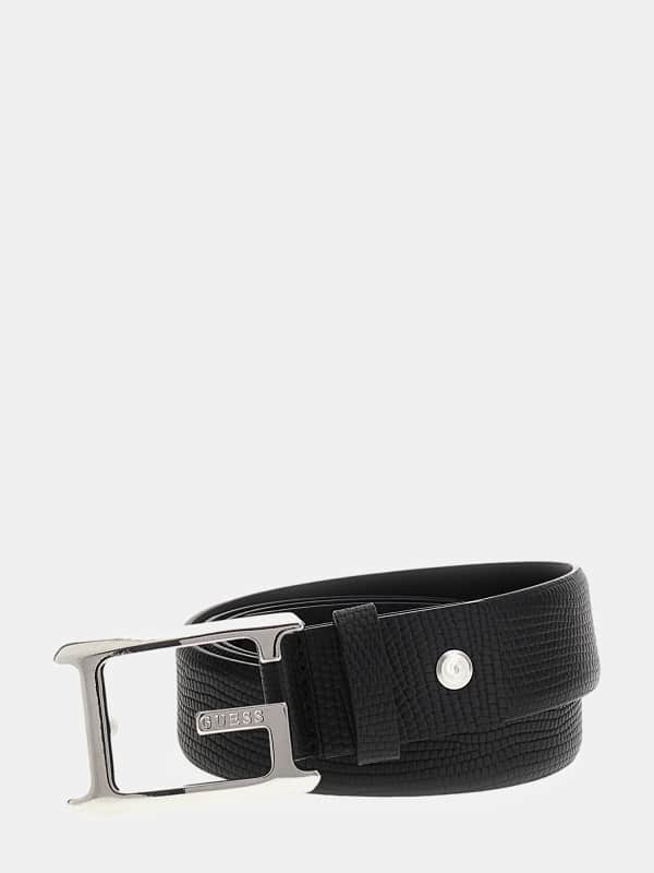 Ceinture G Fine Cuir Véritable