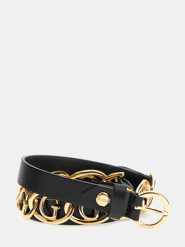 Guess High-Waisted G Logo Chain Belt