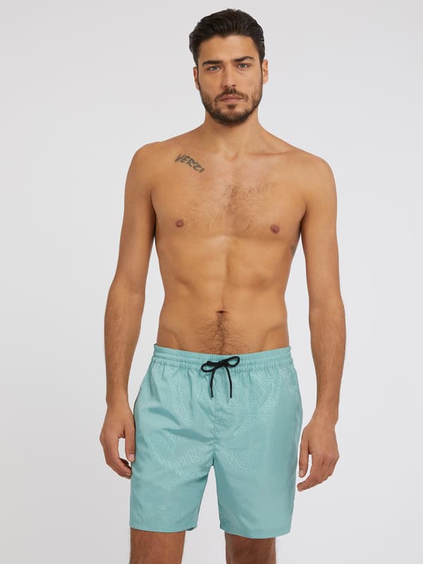 

Плавки Средней Длины С Рельефными Логотипами