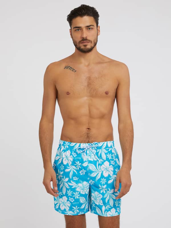 

Плавки Средней Длины С Цветочным Принтом