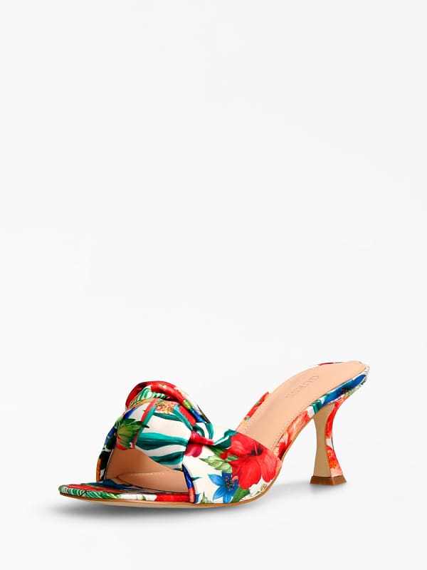 Sandały W Kwiatowy Print Model Diedra