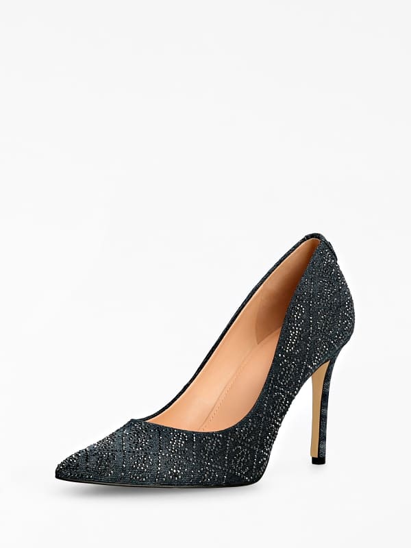 Escarpin Piera Denim Strass