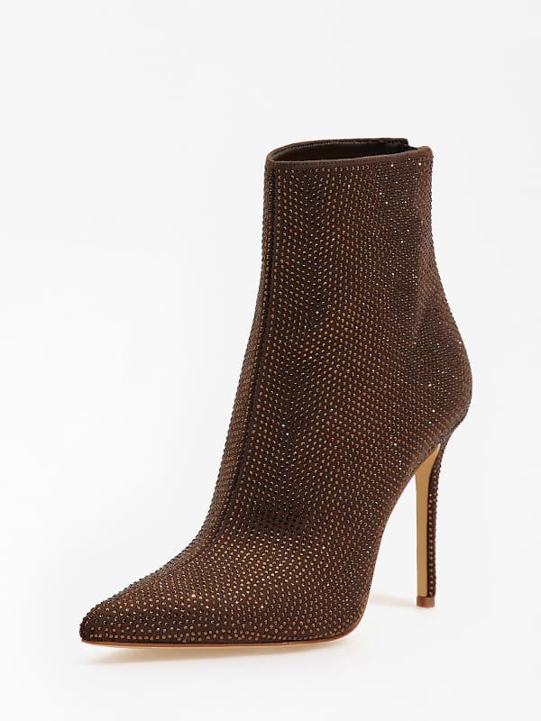 Guess Rhinestone Selma Ankle Boots