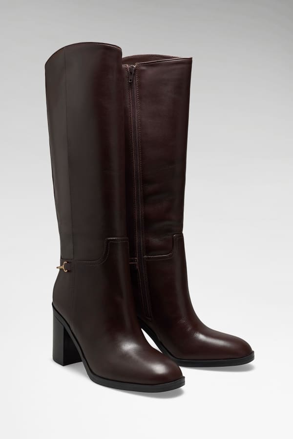 botas de piel genuina grendi