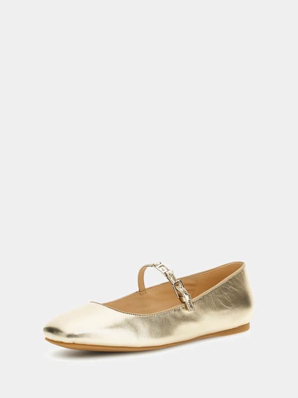 Ballerina Leyla Metallic-Leder