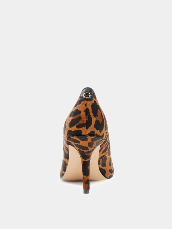  Guess Pumps Prindy Leder-mix Animalprint 