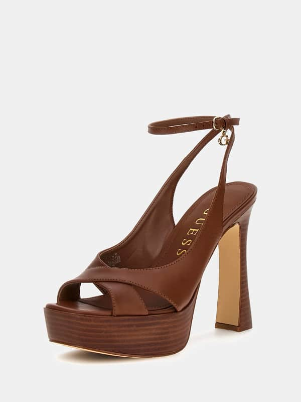 Guess Inata Genuine Leather Sandals