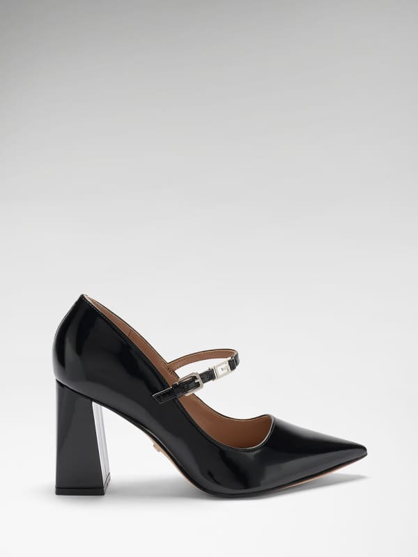  Guess Barrial Patent Pumps 