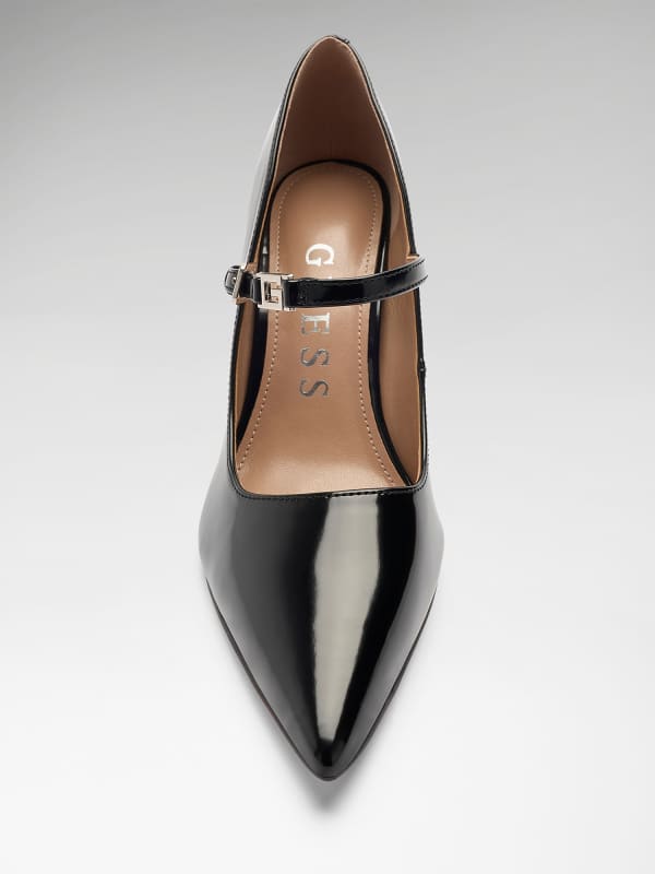  Guess Barrial Patent Pumps 
