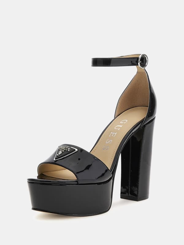 Guess Seton Patent Leather Sandals