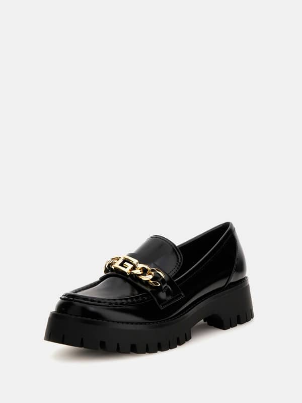 Loafersy Z Łańcuszkiem Model Almosty