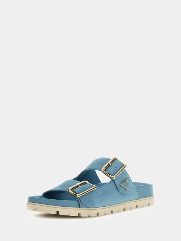 Sandale Fasten Veloursleder