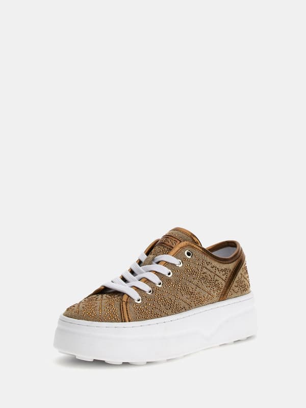 Queeny Sneakers Met 4G-Logo Met Stras