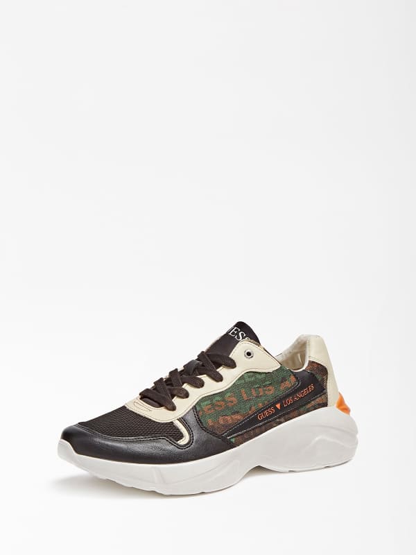 Image of Guess Viterbo Logo Script Running Shoe