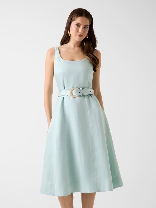  Marciano Guess Marciano Leinenmischung Midi-kleid 