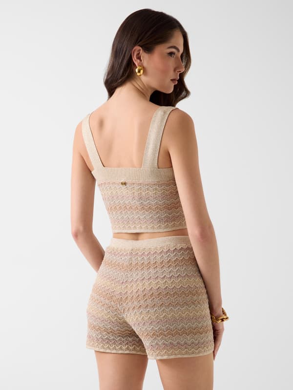  Guess Marciano Gestricktes Lurex-top 
