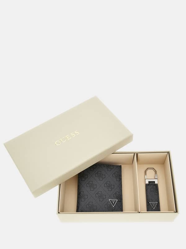 Ensemble Portefeuille Et Porte-Clés Logo 4G