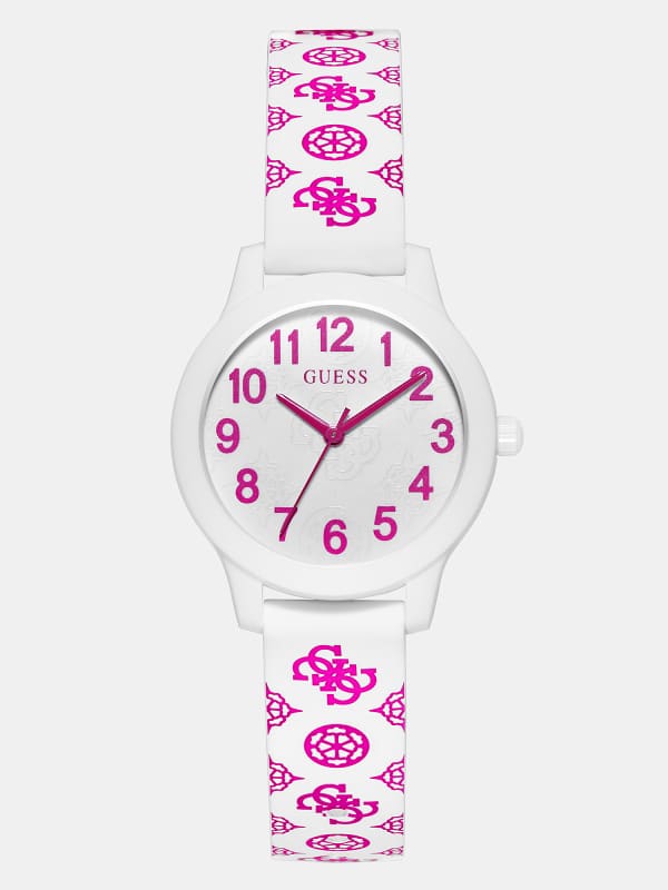 Montre Analogique En Silicone Logo 4G Pivoine