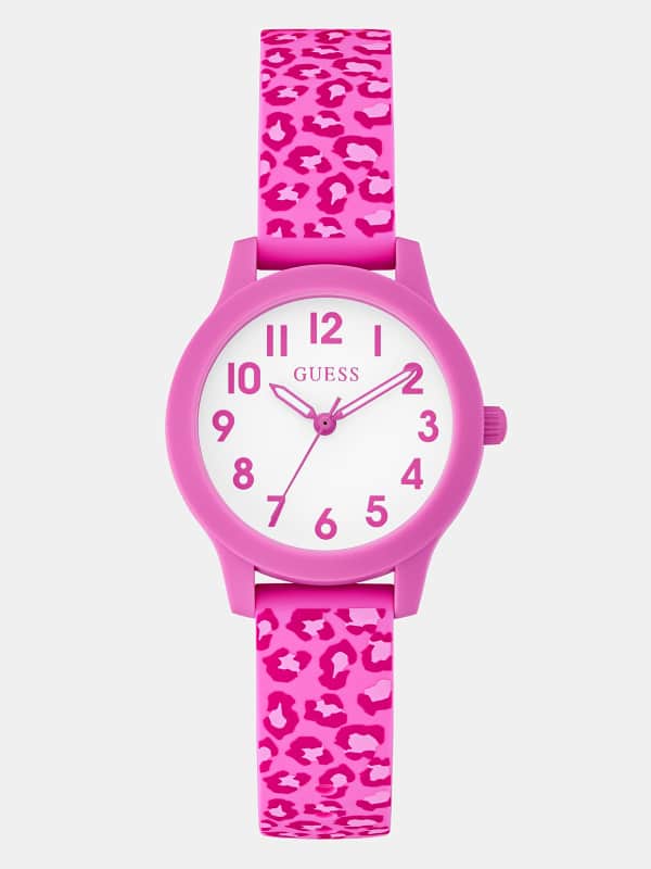 Analog-Armbanduhr Silikon Animalprint