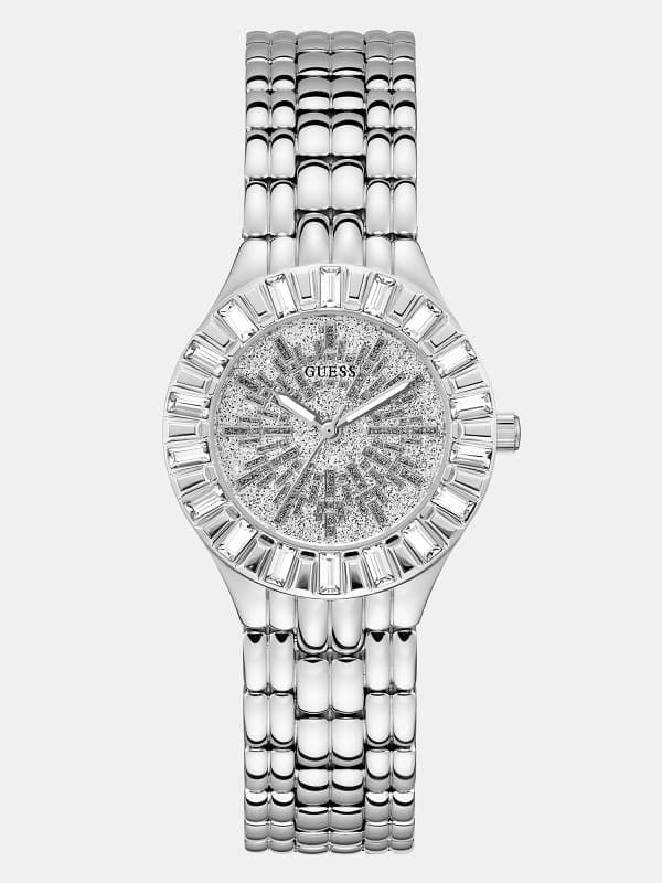 Guess Analogue Watch With Crystal Applique