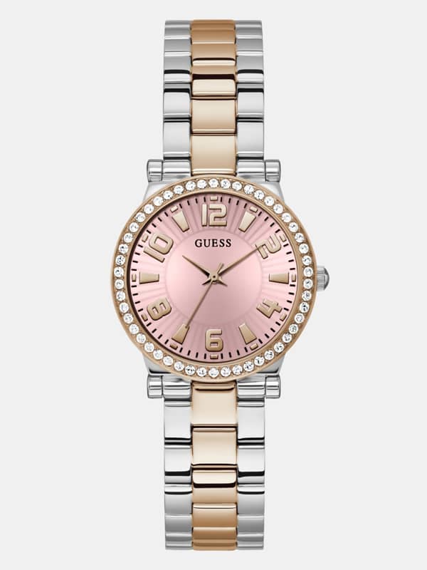 Guess Analogue Watch With Crystal Applique Detailing