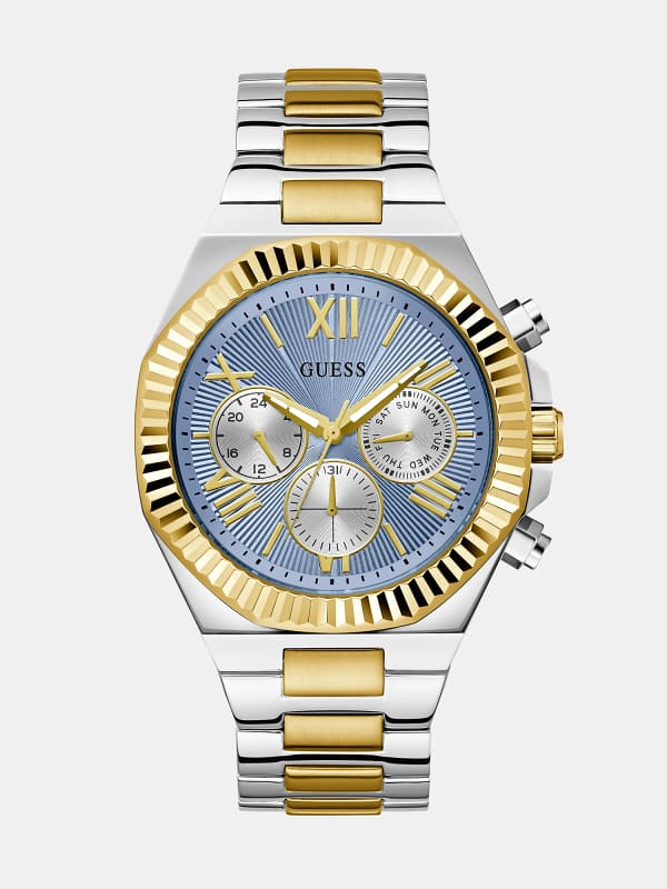 Multifunktionsuhr Aus Edelstahl, 44 Mm