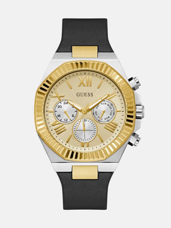 Multifunktionsarmbanduhr Ledermix 44 Mm