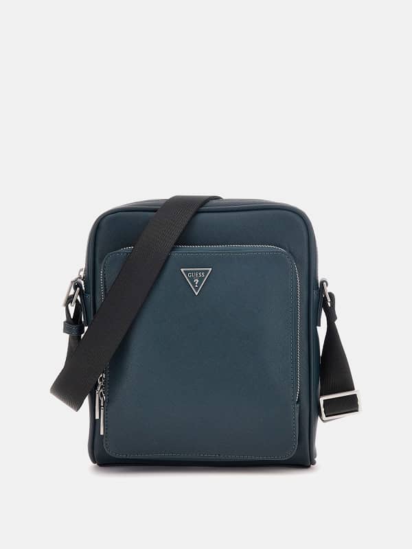 Mini-Umhängetasche Milano Saffian-Optik