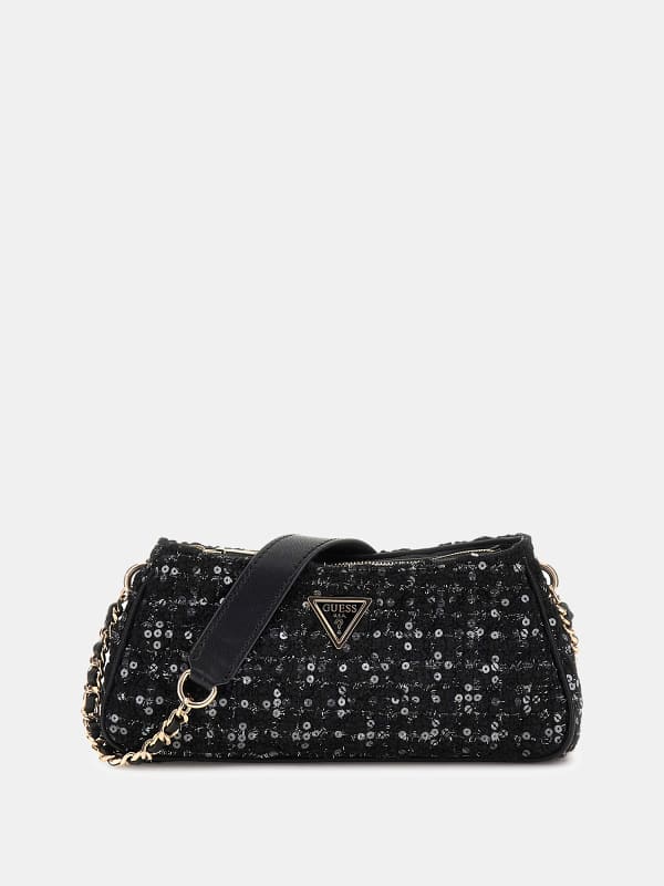 Umhängetasche Giully Tweed Pailletten