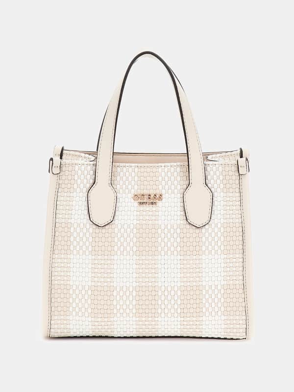 Mini-Henkeltasche Silvana Vichykaro-Print