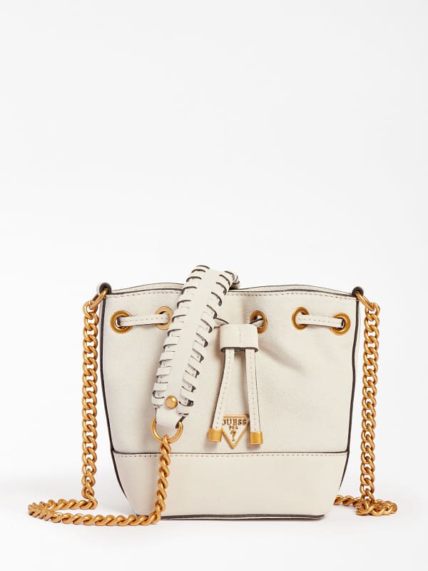 Zamszowa Mini Torebka Bucket Bag Model Kaoma