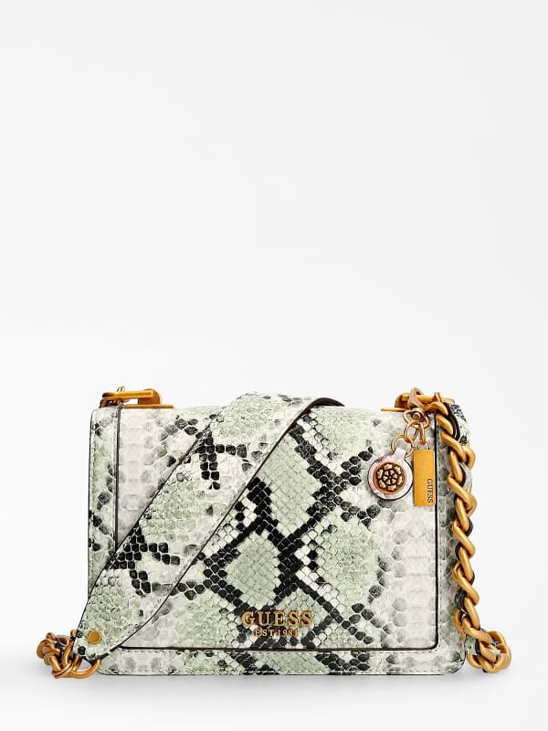 

Маленькая Сумка На Ремне «Abey» С Принтом Питоновой Расцветки