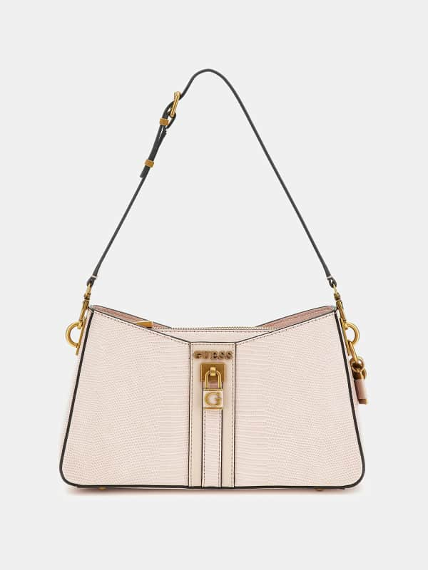 Guess Ginevra Python-Print Shoulder Bag