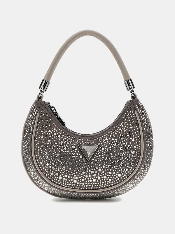 Mini-Schultertasche Zalina Strass