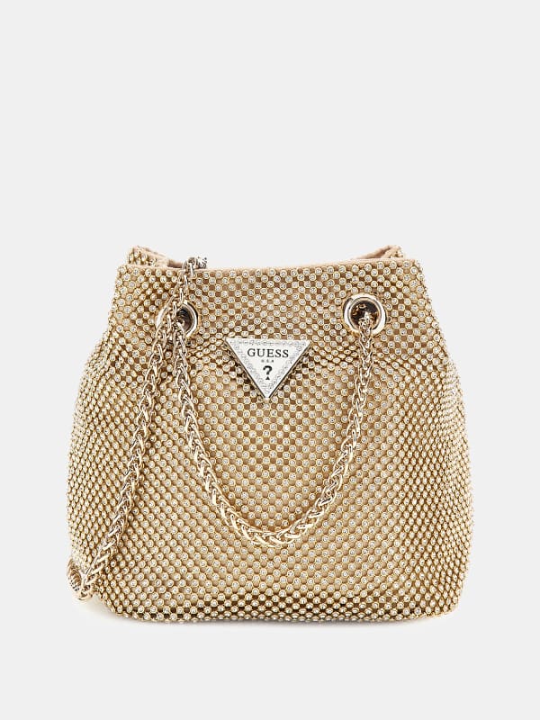 Mini-Beuteltasche Sofia Strass