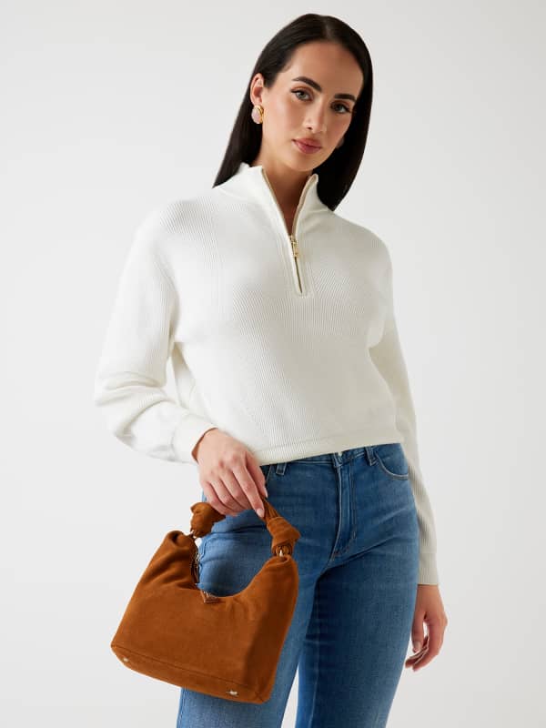  Guess Mini Hobo Bag Isotta Echtleder 