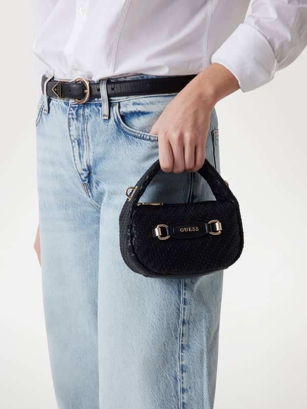  Guess Mini Hobo Bag Francy Flechtoptik 