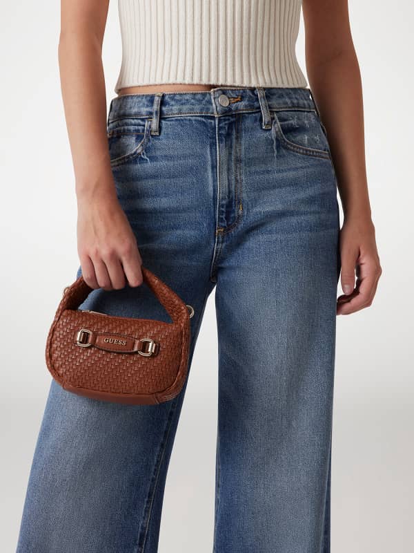  Guess Mini Hobo Bag Francy Flechtoptik 
