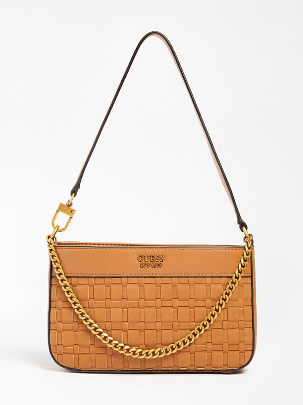 Guess Katey Woven Mini Shoulder Bag