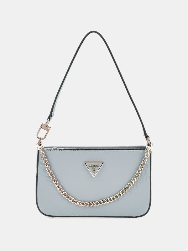 Mini-Schultertasche Noelle Saffian-Optik